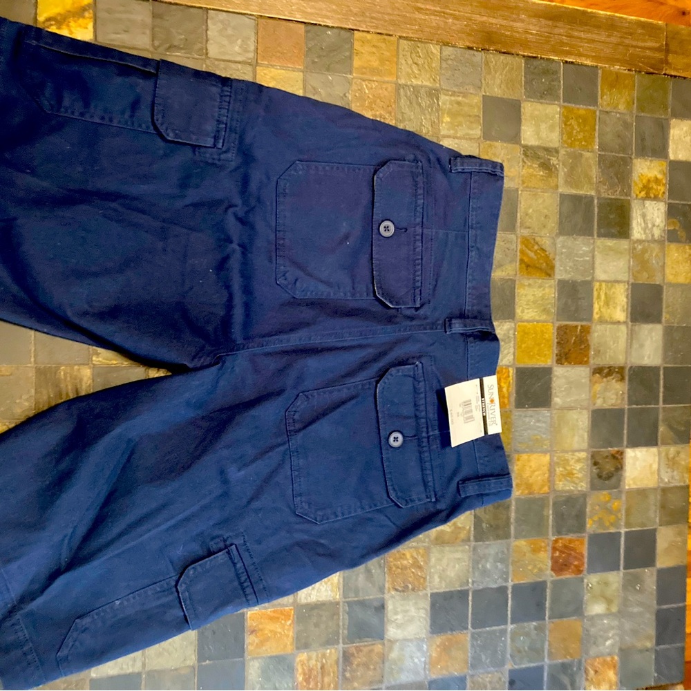 new mens cargo shorts navy